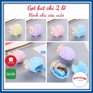Gọt bút chì 2 lỗ hình chú cừu cute 01103 Buôn Rẻ