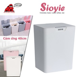 Thùng rác thông minh Sioyie cảm ứng cực nhạy chỉ trong 0.2s dung tích 16L tặng kèm túi đựng rác tặng kèm pin
