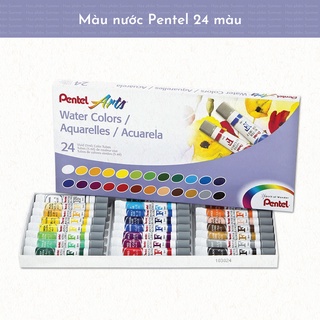 [Mã LIFEBOOK1 giảm 30K đơn 150K] Hộp Màu Nước Pentel WFRS-24