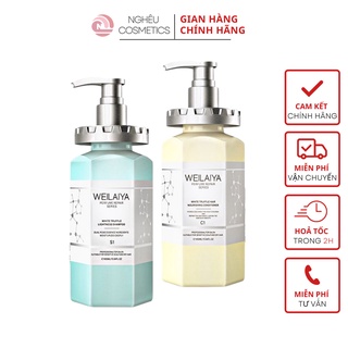 Bộ Dầu Gội Xả Nấm Truffle Waylaiya Phục Hồi Tóc Bóng Mượt Giảm Gãy Rụng Cho Da Đầu Dầu