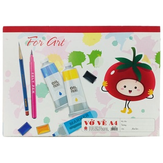 Vở Vẽ A4 3828 - Giấy Trắng - Cà Chua