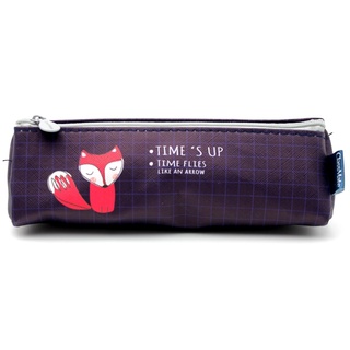 Bóp Viết Vải Classmate CL-19501 2PP0017 - Màu Tím - Time's Up