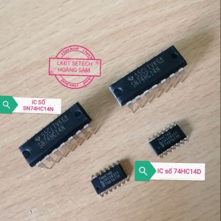 IC số 74HC14 chân Cắm DIP14, chân dán SOIC14