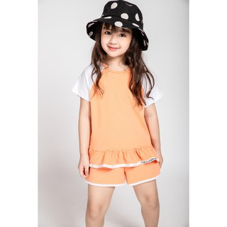 Bộ Quần Áo Thun Cộc Bé Gái Jookyli