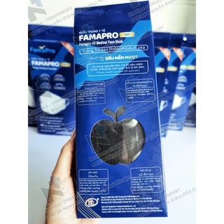 Khẩu trang Famapro 4D KF94  ( Đen ) - Hộp 10 cái