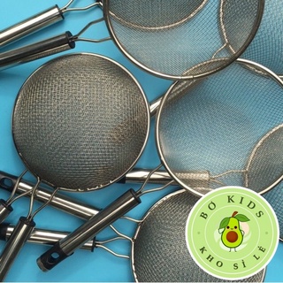 Muỗng Lọc iNox 2 Lớp Lưới Tay Cầm Chắc Chắn Cỡ 14cm bokisd.store