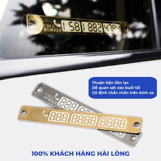 Thanh dán số điện thoại trên ô tô có phản quang gắn kính ô tô khi đỗ xe