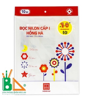 Nylon bọc vở và SGK Hồng Hà cấp 1 3245 KT: 170x240mm