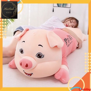 Gấu Bông - Gối Ôm Lợn Mặc Áo Hồng Siêu Xinh Cho Các Bé Kích thước: 100cm,130cm,150cm