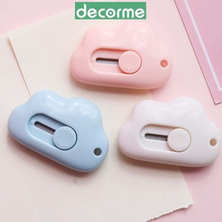 DecorMe dao rọc giấy hình đám mây mini bỏ túi tiện lợi nhiều màu dễ thương văn phòng phẩm