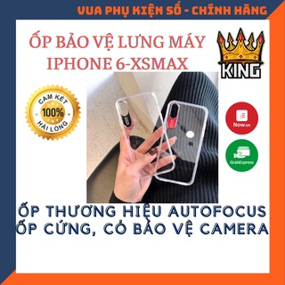 ( SIÊU HOT ) Ốp IPhone AUTOFOCUS Trong Suốt Viền Camera Kim Loại (ốp dẻo)