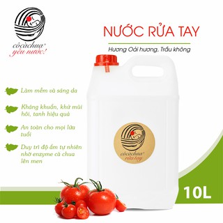 Nước Rửa Tay Hữu Cơ 10L Diệt Vi Khuẩn Cô Cà Chua Yêu Nước An Toàn Cho Da