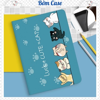 Ốp ipad Silicon Luck + cute = cat ốp ipad Gen 5,6,7,8,9 - Air 1,2,3,4 - Pro 11,9.7,10.5...BỜM CASE