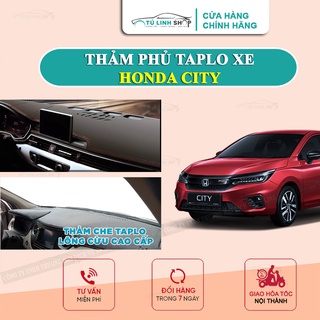 [Mã LIFEAUMAY giảm 10% tối đa 30k đơn 150k] Thảm taplo cho xe HONDA CITY bằng lông Cừu 3 lớp hoặc Da Cacbon