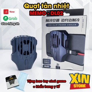 [Quạt Tản Nhiệt ] - Tản nhiệt điện thoại MEMO DL02 Giảm nhiệt khi chơi game kèm sạc TYPE C hoặc Lightning cho điện thoại