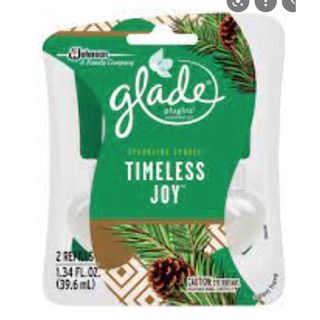 Bộ 2 chai tinh dầu thơm phòng Glade PlugIns Air Freshener Refill - Timeless Joy 2x20ml (Mỹ)