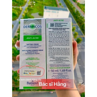 ✅[CHÍNH HÃNG] KEM DƯỠNG GIẢM NHỜN DERMACOS 50ML