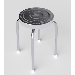 Ghế đẩu inox DELI mặt 30cm
