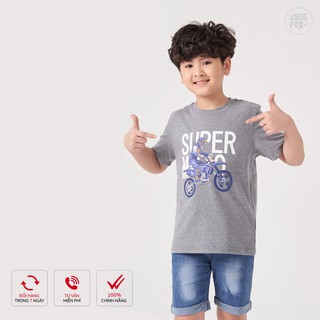 [MÃ BIGFBIF10 GIẢM 10K] Áo Phông Bé Trai Bigfox, Áo Thun Trẻ Em SUPER MOTO 3-11, Mùa Hè, Size Đại,Chất Cotton Xuất