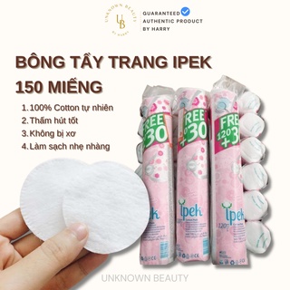 Bông Tẩy Trang IPEK Thổ Nhĩ Kì mềm mịn 150 miếng | Unknown Beauty