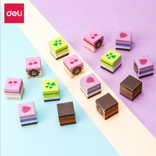 [HCM] Gôm Tẩy Bút Chì Hình Bánh Ngọt Deli siêu cute