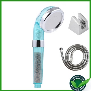 Bộ vòi hoa sen tăng áp màu xanh dương size vừa chất lượng cao siêu bền phù hợp vói mọi không gian nhà tắm