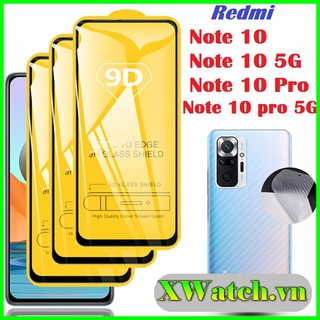Cường lực Full màn Xiaomi Mi 11T pro Redmi 10 Note 11 Note 10s Note 10 pro Note 10 5G Poco m3 pro Carbon lưng máy
