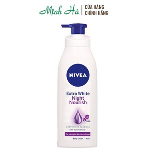 Sữa dưỡng thể ban đêm Nivea Extra White Night Nourish 400ml