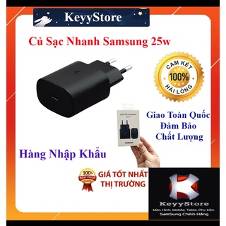 ❤️KeyyStore❤️ Adapter Sạc Type C PD 25W Samsung TA800 Sạc Nhanh Samsung 25w cho Samsung A S NOTE Z FOLD FLIP Bảo Hành 6T