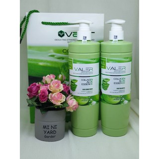 DẦU GỘI XẢ VALER COLLAGEN NHA ĐAM 800mlx2