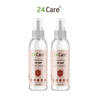 Combo 2 chai Tinh dầu xịt phòng kháng khuẩn Quế 24Care nguồn gốc thiên nhiên 100ml/chai