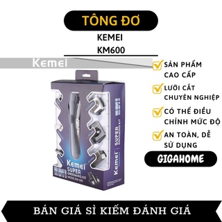 Máy Cắt Tóc GIGAHOME Bộ Tông Đơ Kemei 600, Máy Cạo Râu, Tỉa Lông Mày, Mũi, Cạo Lông 4144
