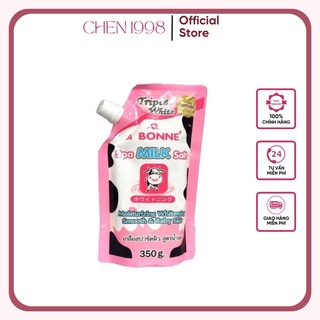 Tẩy tế bào chết muối sữa bò A Bonne Spa Milk Salt Thái Lan làm trắng da chống lão hóa 350g