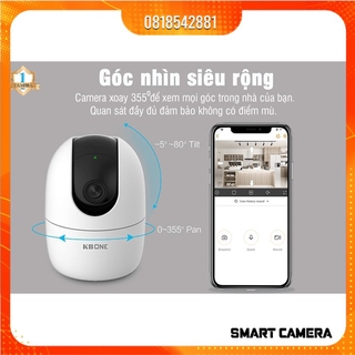 Camera Wifi KBONE H21PW Full HD Camera Xoay 360 Kèm thẻ nhớ 32/64/128GB