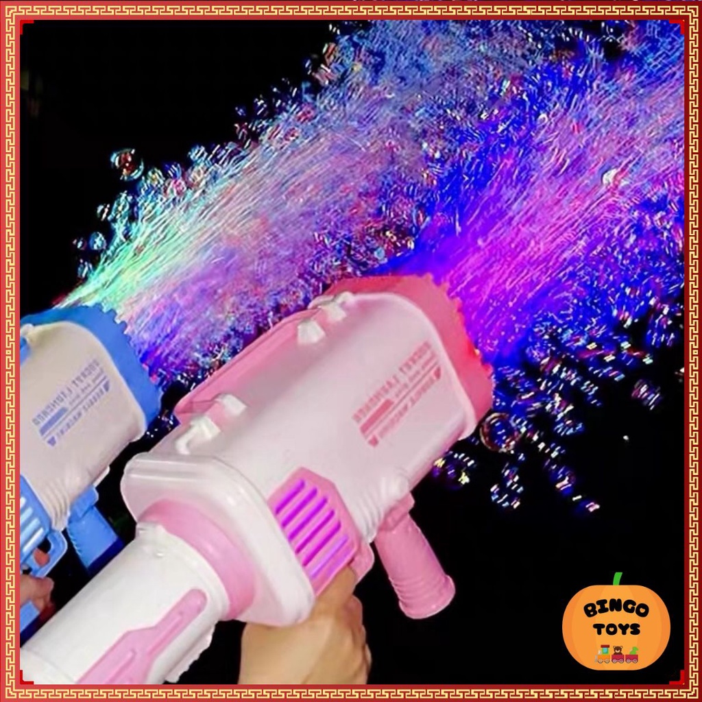 Đồ chơi máy bắn bong bóng xà phòng 32 nòng chơi ngoài trời cho bé