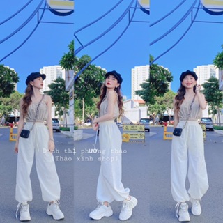 Bộ 2 dây đũi (gồm: áo 2 dây + quần đũi dài)DAQUY20sét bộ đũi quần bom chun, áo đũi hai dây
