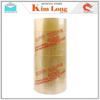 Băng keo trong siêu dày 2,25kg/cây 200Ya đủ 180m (1 | 6 cuộn) - Hàng Công ty