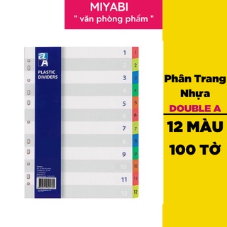 Double A Phân Trang Nhựa 12 số