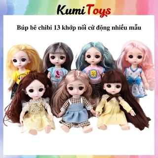 Búp bê chibie 17cm có 13 khớp nối thiết kế siêu đáng yêu cho bé gái Kumi toys