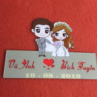 Bảng Hiệu Cô Dâu Chú Rể_ bảng trang trí đám cưới