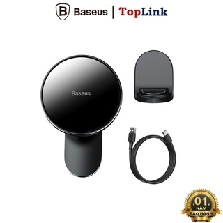Đế Giữ Điện Thoại Tích Hợp Nam Châm Và Sạc Không Dây Dùng Iphone 12 Trên Xe Ô Tô Baseus Wireless Charger 15W