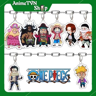 Móc khoá Mica anime One Piece - Đảo hải tặc (Loại 5 - Tứ hoàng và thế hệ tồi tệ) - Nhựa Cứng Acrylic In 2 mặt sắc nét