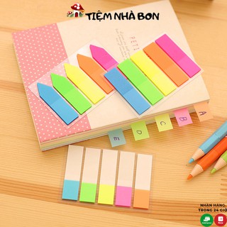 Giấy dán ghi chú đánh dấu sách vở, Note ghi chú huỳnh quang nhiều màu