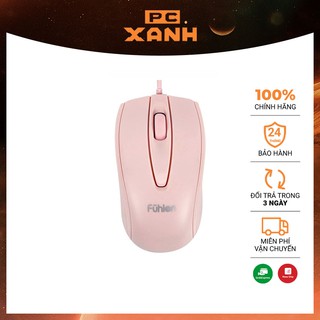 Chuột máy tính màu hồng chơi game giá rẻ chính hãng Chuột Fuhlen L102 Pink