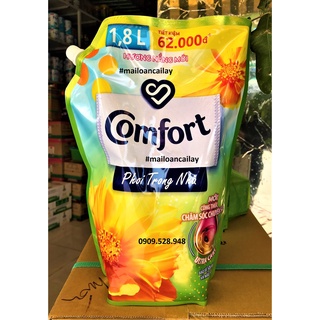 Nước xả vải Comfort túi phơi trong nhà hương nắng mới 3L8/2.8L giá sỉ