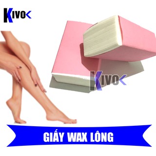 Giấy Wax Lông 100 Tờ - Miếng Was Triệt Lông Chân Tay Nách Loại Nhỏ Wax paper 100 sheets-pieces was thoroughly fur leg