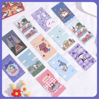 Tranh dán tường hoạt hình siêu cute - Ảnh Cards thẻ sắc màu phong cách Hàn Quốc trang trí phòng cực xinh giá rẻ