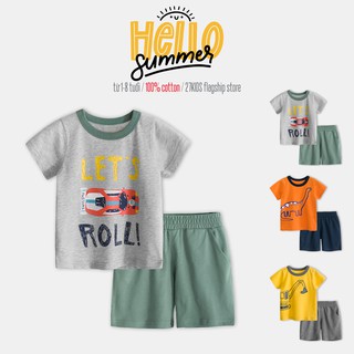 Bộ quần áo trẻ em 27kids bộ quần áo thun cho bé chất cotton hàng xuất Âu Mỹ