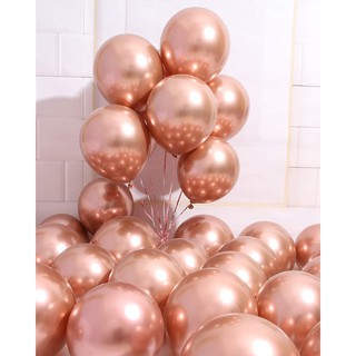 Set 10 Bóng Chrome Màu Rose Gold Siêu Đẹp