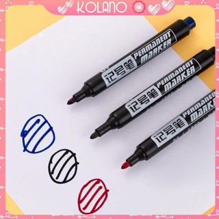 Bút dạ nước KOLANO bút lông dầu đánh dấu không trôi mực 3 màu xanh, đỏ, đen SP-001346